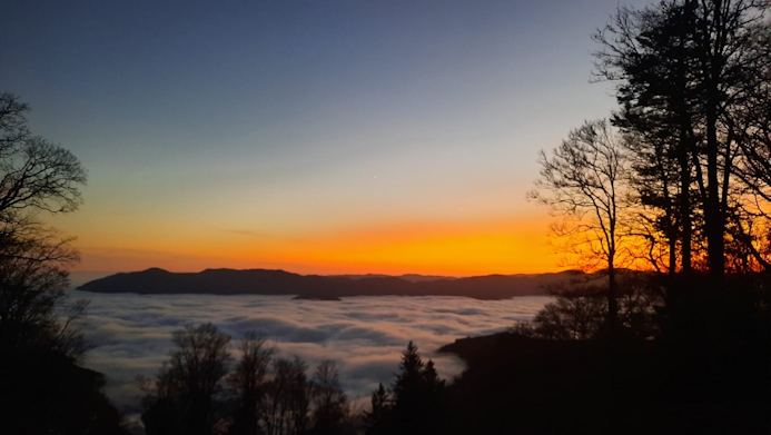 Mer de nuages sur la vallée de Saint-Amarin